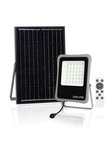 FOCO SOLAR 200 W CON MANDO A DISTANCIA