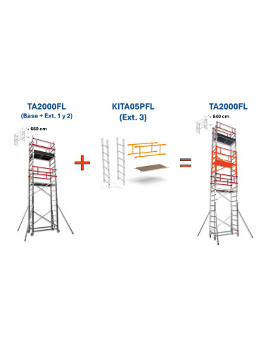 Andamio EN1004 de aluminio TA-FL