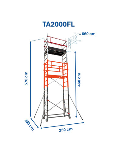 Andamio EN1004 de aluminio TA-FL