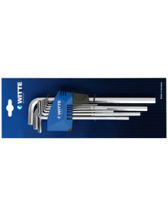 Juego de 9 llaves Allen largas