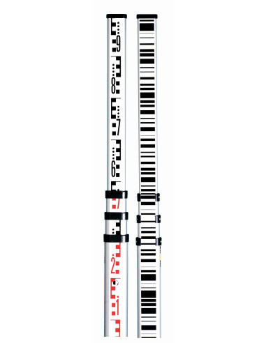 Mira telescópica de 5 m y 4 secciones...