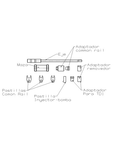 JUEGO FORZA PARA INYECTORES 5150 CON...