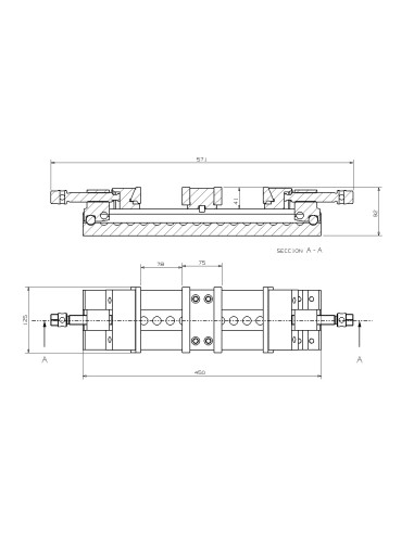 MORDAZA FORZA DOBLE CON BOCA DE 125MM