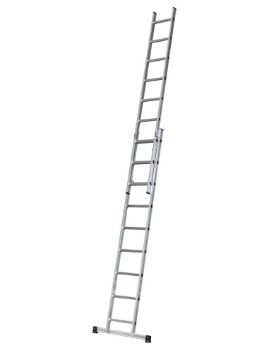 Escalera de apoyo de 2 tramos corredera