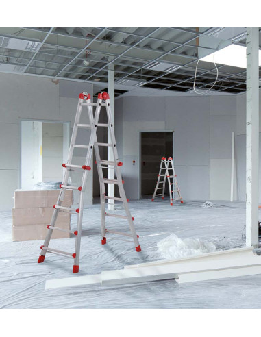 Escalera multifunción telescópica de...