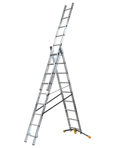 Escalera combinada de 3 tramos con...