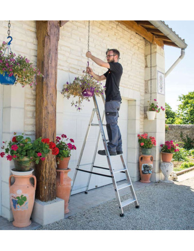 Escalera de tijera profesional Alu...