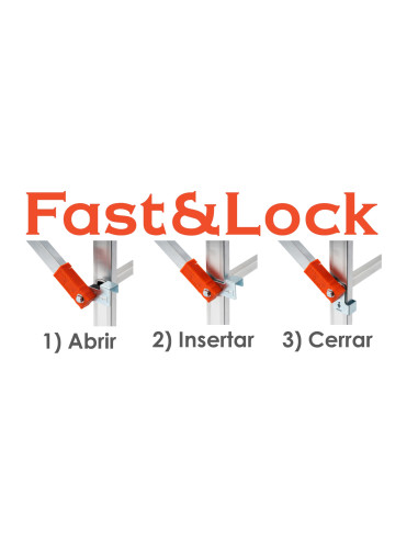 Andamio de aluminio con sistema de...