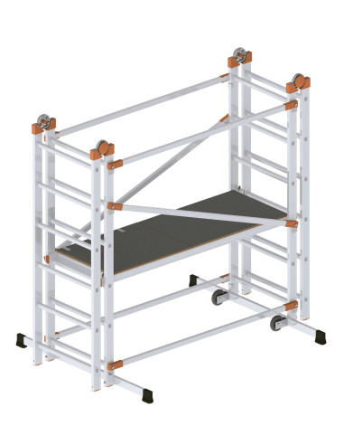 Andamio de aluminio combinado con...