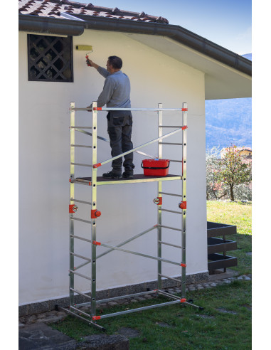 Andamio de aluminio combinado con...