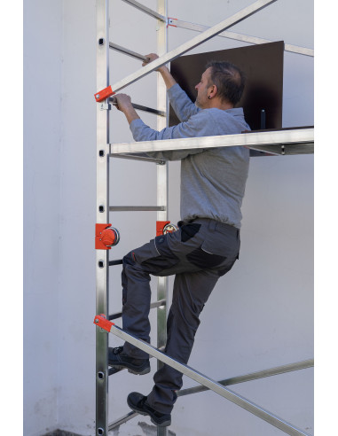 Andamio de aluminio combinado con...