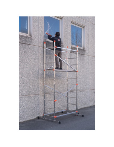 Andamio de aluminio con sistema de...