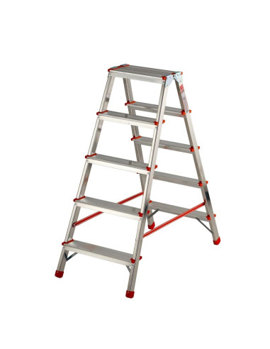 Escalera de tijera de doble subida de...