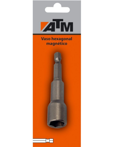 Vaso hexagonal magnético 1/4" en...