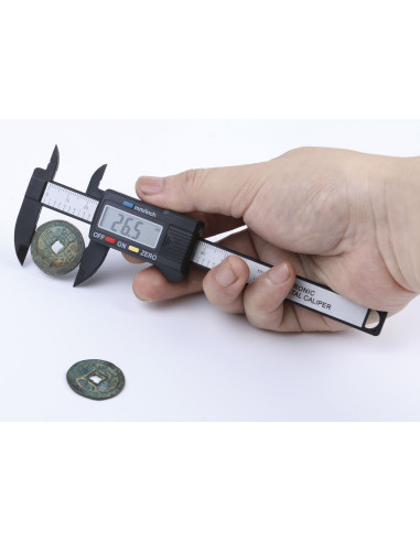 Calibre pie de rey digital de fibra...