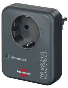 Enchufe adaptador protegido...