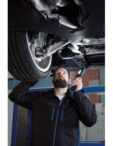 Linterna portátil LED con batería...