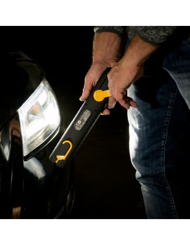 Linterna de trabajo LED con dinamo y...
