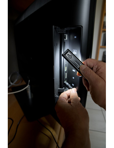 Linterna de trabajo LED con clip y...