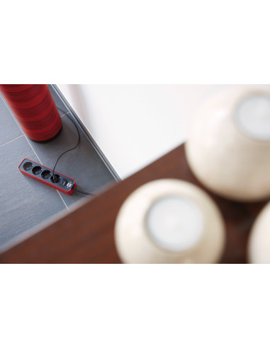 Base de tomas múltiples Ecolor roja/...