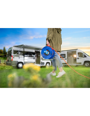 Enrollacables Garant® IP44 con asa...