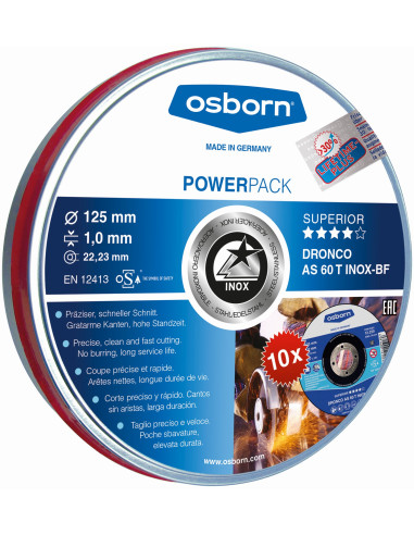 Pack de discos de corte AS 60 T INOX...