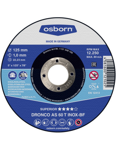 Pack de discos de corte AS 60 T INOX...