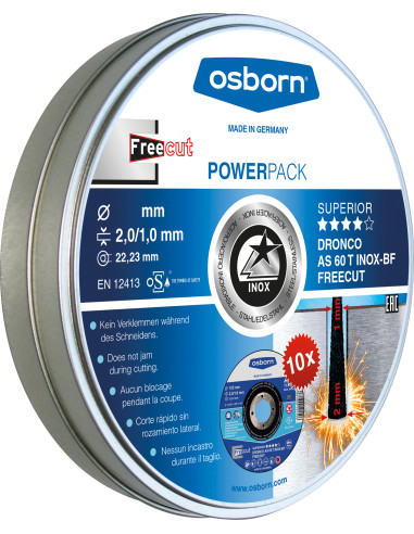 Pack de 10 discos de corte en caja...