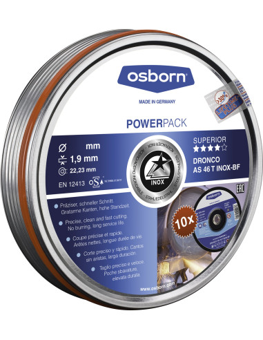 Pack de discos de corte AS 46 T INOX...