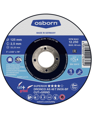 Pack de discos de corte AS 46 T INOX...