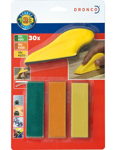 Set de lijadora mini 91x27mm