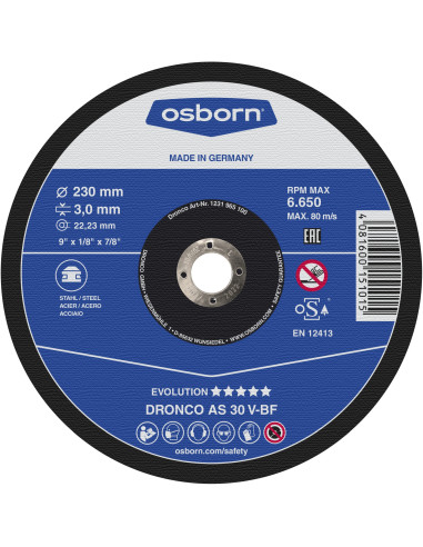 Disco de corte AS 30 V INOX Evolution