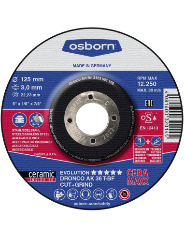 Disco de corte y desbaste AK 36 T...