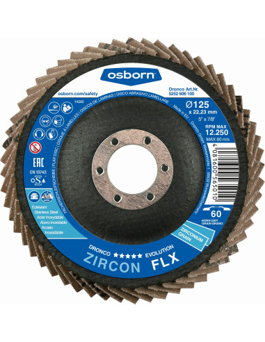 Disco de láminas abrasivo zirconio...