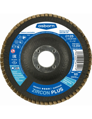 Disco de láminas abrasivo zirconio...