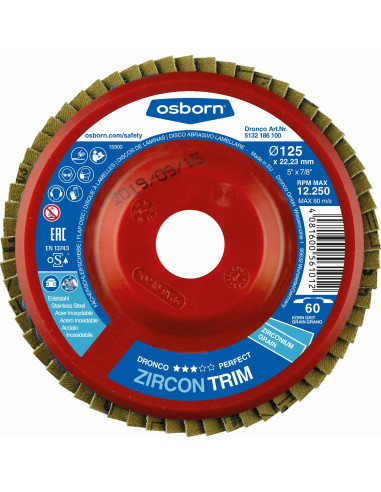 Disco de láminas abrasivo zirconio...