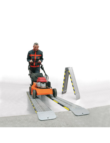 Rampa de carga de aluminio plegable