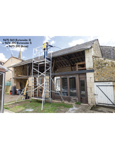 Andamio EN1004 de aluminio tubular...