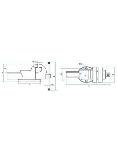 Tornillo de banco mini CASTILLO