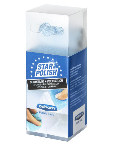 Esponja y trapo de pulido