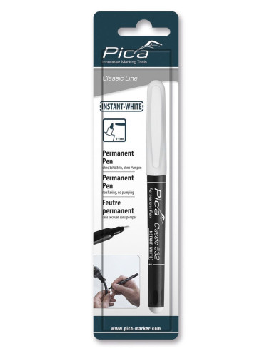 Marcador blanco permanente con punta...