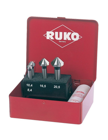 Juego de 4 avellanadores cónicos DIN...