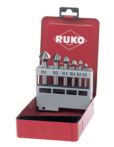 Juego de 6 avellanadores cónicos DIN...