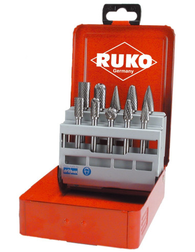 Juego de 10 fresas de metal duro con...