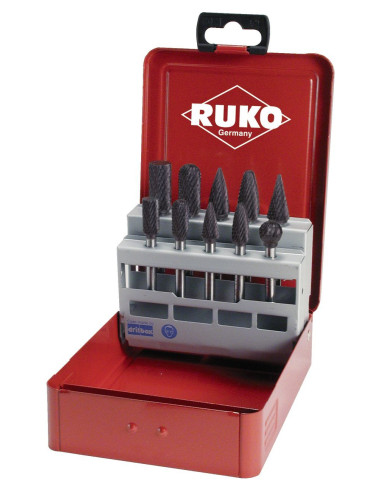 Juego fresas de metal duro TiCN con...