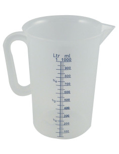 Medidor graduado transparente