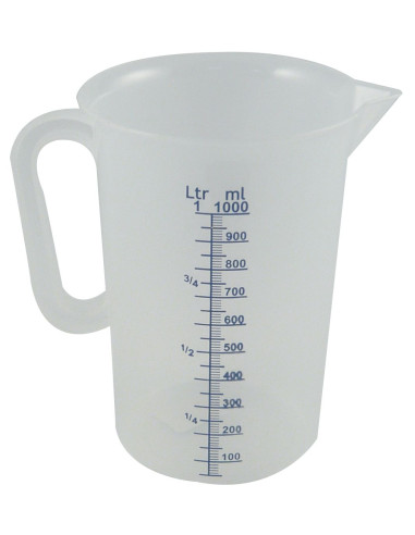 Medidor graduado transparente