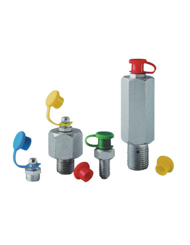 Tapones de plástico con abrazadera...