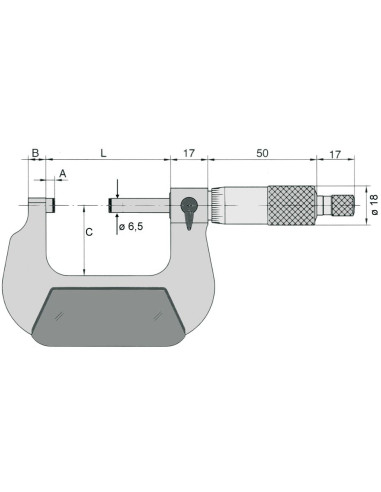 Micrómetro analógico estándar de...