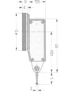 Palpador orientable DIN 2270 2